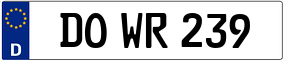 Truck License Plate